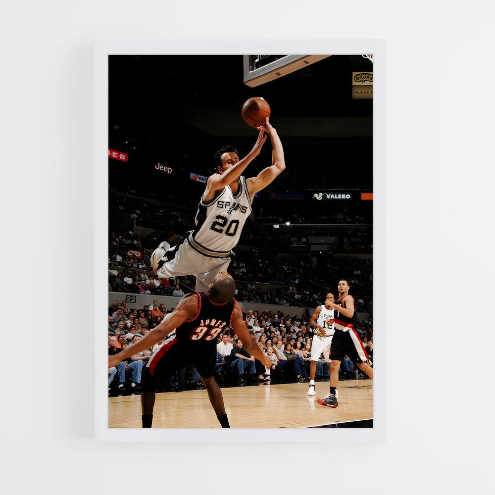 Poster L'Envol de Manu – affiche Basketball (vue 3)